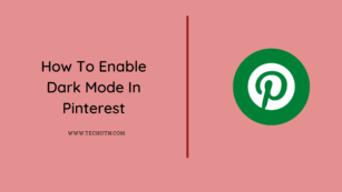 How to enable dark mode in Pinterest