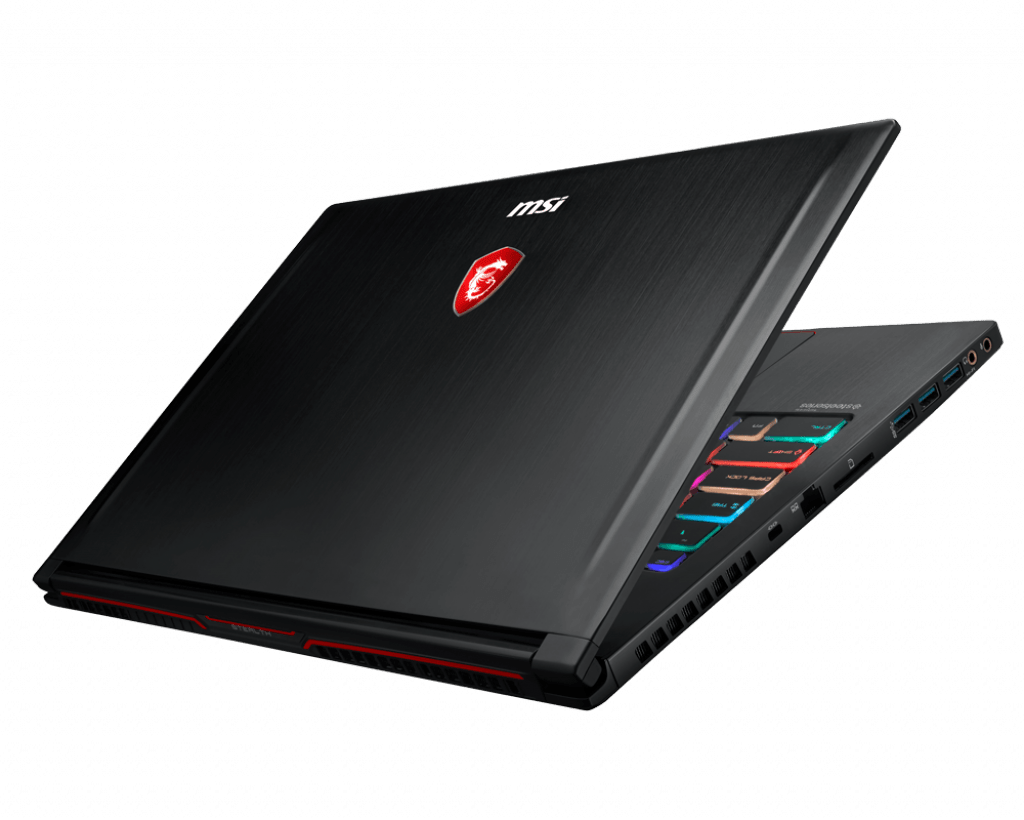 MSI Gaming GS63 Laptop back 