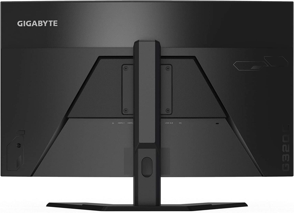 GIGABYTE G32QC back-side view