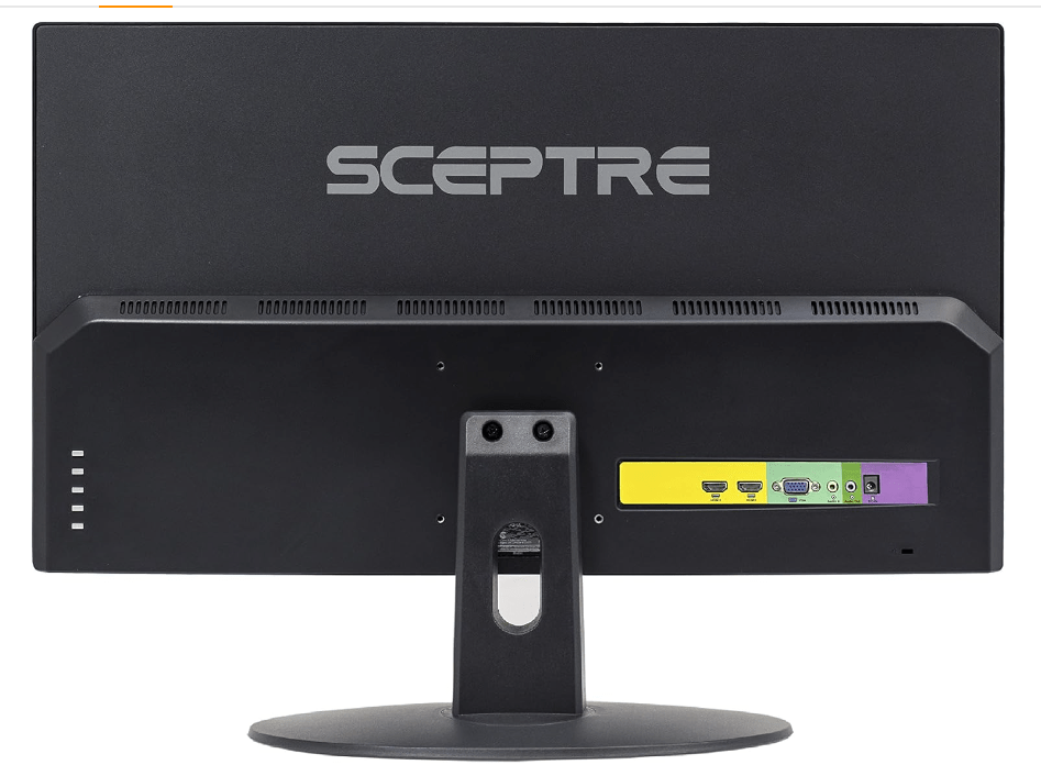 Sceptre E275W-19203R Back-side view